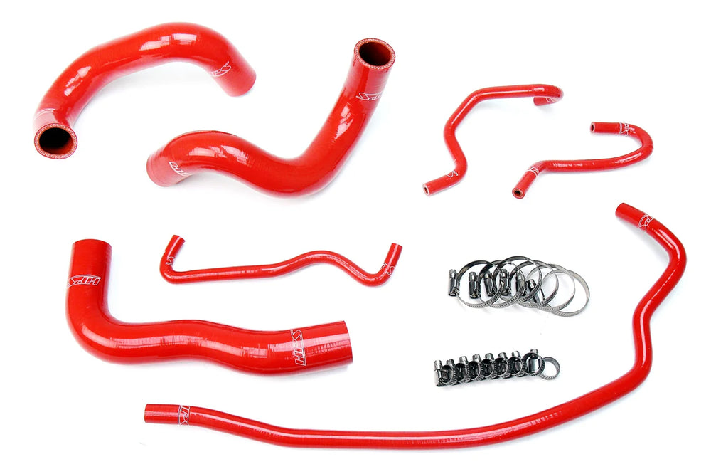 HPS Performance Red Reinforced Silicone Radiator Hose Kit Coolant for Toyota 14-18 Corolla 1.8L