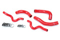 HPS Performance Reinforced Red Silicone Radiator Hose Kit Coolant for Hyundai 13-17 Veloster 1.6L Turbo