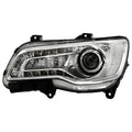 1523 CHRYSLER 300 HALOGEN ONLY (EX HID MODELS ) CHROME BEZEL DRIVER SIDE HEADLI