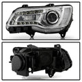 1523 CHRYSLER 300 HALOGEN ONLY (EX HID MODELS ) CHROME BEZEL DRIVER SIDE HEADLI