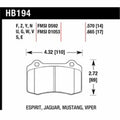 ~(4 lbs. 8X4X3)~ Street Brake Pads Street Race