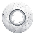 R1 Concepts Brake Rotor Drilled and Slotted Silver Fits Ford Transit