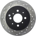 StopTech 02-03 Honda Civic Si Hatchback Slotted & Drilled Right Rear Rotor