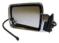 Left Power, Folding Mirror for 1984-1996 Jeep XJ Cherokee, MJ Cherokee, Chrome Crown Automotive
