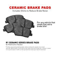 R1 Concepts Brake Rotor- Carbon Coated with Ceramic Pads Fits Audi A4