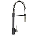 COILED PULLDOWN KITCHEN FAUCET BLACK/STAINLESS STEEL