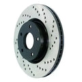 StopTech Sport Cross Drilled Brake Rotor - Rear Left