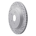 R1 08-14 Cadillac Cts Rear Right Drilled & Slotted Geo-Carbon Rotor