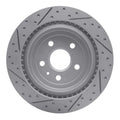 R1 08-14 Cadillac Cts Rear Right Drilled & Slotted Geo-Carbon Rotor