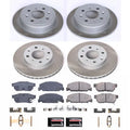 Power Stop 92-95 Honda Civic Front and Rear Semi-Coated Rotor Kit