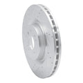 R1 Concepts Brake Rotor Drilled and Slotted Silver Fits Mercedes-Benz GLE300d
