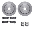 R1 Concepts Brake Rotor- Blank with Optimum Oe Pads Hdw Fits Lexus RX350
