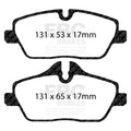 EBC 14+ Mini Hardtop 1.5 Turbo Cooper Yellowstuff Front Brake Pads