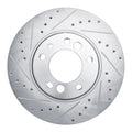 R1 91-93 BMW M5 Front Left Slotted Black Brake Rotor