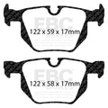 EBC 07-10 BMW X5 3.0 Redstuff Rear Brake Pads