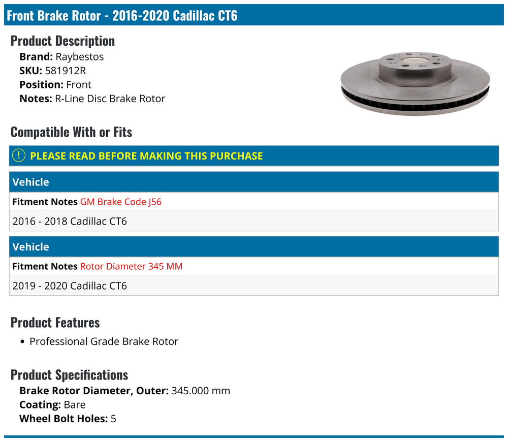 DISC BRAKE ROTOR