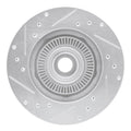 R1 95-97 Ford Ranger (USA/Canada) Front Right Drilled & Slotted Silver Brake Rotor