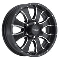 Raceline 860M Mamba 15x5in / 5x114.3 BP / -0.125mm Offset / 3.190mm Bore - Black & Machined Wheel