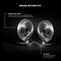 R1 01-08 BMW 330I Front Right Drilled & Slotted Geoperformance Rotor
