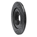R1 16-26 Polestar Polestar 2 Rear Right Drilled & Slotted Black Brake Rotor