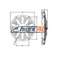 SPAL 1658 CFM 14in High Performance Fan - Push/Straight (VA08-AP71/LL-23MS)