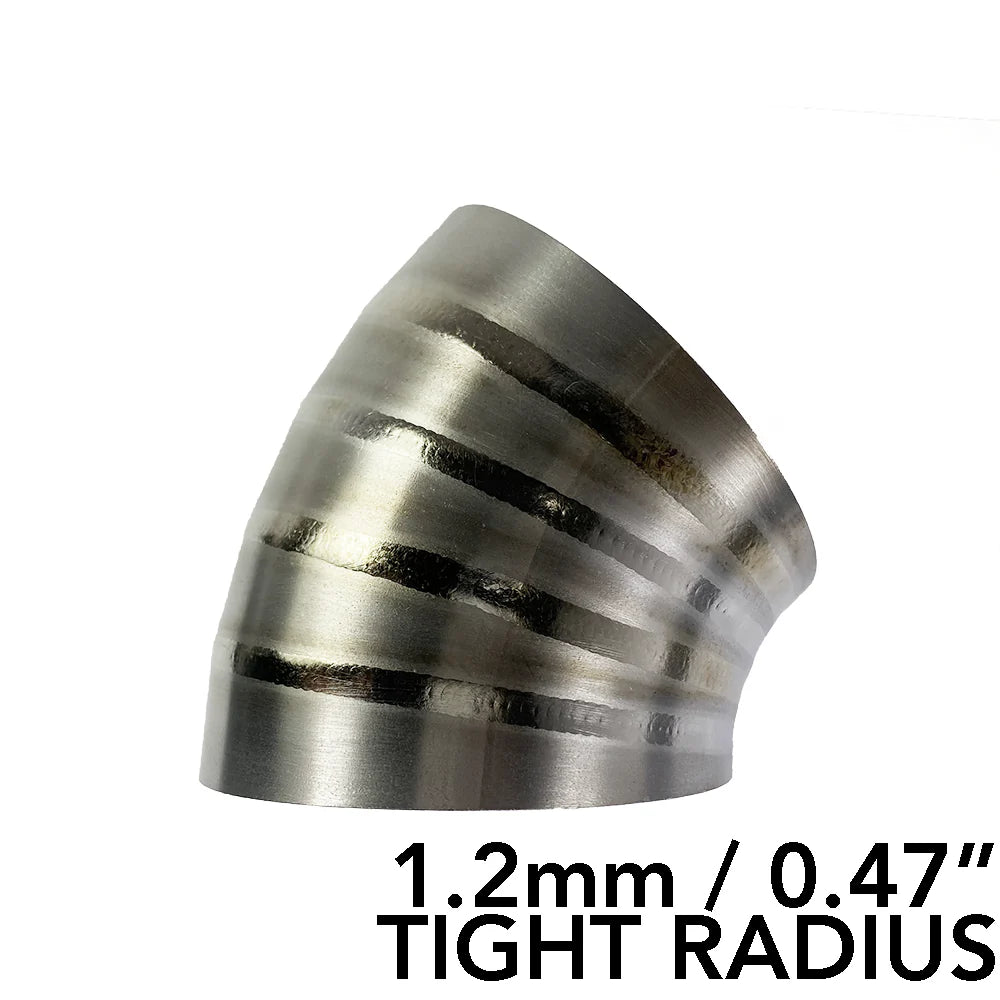 Ticon Industries 2.5in 90 Degree 1.26D Tight Radius 1.2mm/.047in Wall Titanium Pie Cuts - 10pk