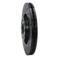 R1 98-09 Audi A4 (Mexico) Front Left Drilled & Slotted Black Brake Rotor