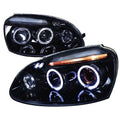 PROJECTOR HEADLIGHT GLOSS BLACK HOU