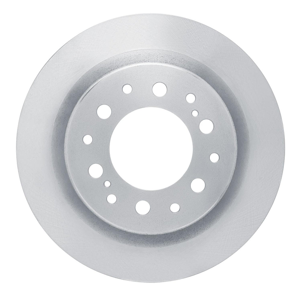R1 2022-2025 Lexus GX550 Rear Left Drilled & Slotted Black Brake Rotor
