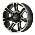 HE904 17X9 5X5.0 S-BLK MACH DTCC 00MM