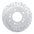 DFC 03-06 Kia Sorento Rear Right Drilled & Slotted Geoperformance Rotor
