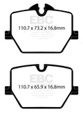 EBC Racing 2020+ Toyota GR Supra 2.0L/3.0L (w/13.6in Rear Rotor) RP-1 Race Rear Brake Pads