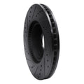 R1 15-19 Kia Soul EV Front Right Drilled & Slotted Black Brake Rotor