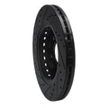 R1 15-25 Acura MDX Front Right Drilled & Slotted Black Brake Rotor