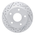 DFC 94-99 Dodge Ram 1500 Pickup Front Left Drilled & Slotted Geoperformance Rotor