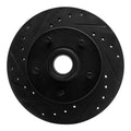 R1 83-94 Ford Ranger (USA/Canada) Front Left Drilled & Slotted Black Brake Rotor