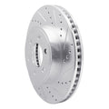 DFC 03-03 Dodge Durango Front Right Drilled & Slotted Silver Brake Rotor