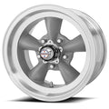 AMERICAN RACING VINTAGE VN105D 15X6 5X4.75 GRAY MACH-LP 04MM - VN1055661