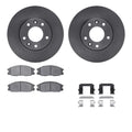 R1 Concepts Brake Rotor- Blank with Optimum Oe Pads Hdw Fits Kia Sedona