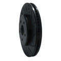 R1 01-06 Lexus LS430 Front Right Drilled & Slotted Black Brake Rotor