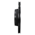 R1 17-24 Maserati LeVante Rear Left Drilled & Slotted Black Brake Rotor