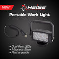 6 X 6.5 INCH DUAL ROW LED LIGHT WITH MAGNETIC BASE
