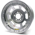 15X8 IMCA B/Lock Wheel D-Hole Silver 5x5