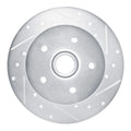 R1 Concepts Brake Rotor Drilled and Slotted Silver Fits Volkswagen Vanagon