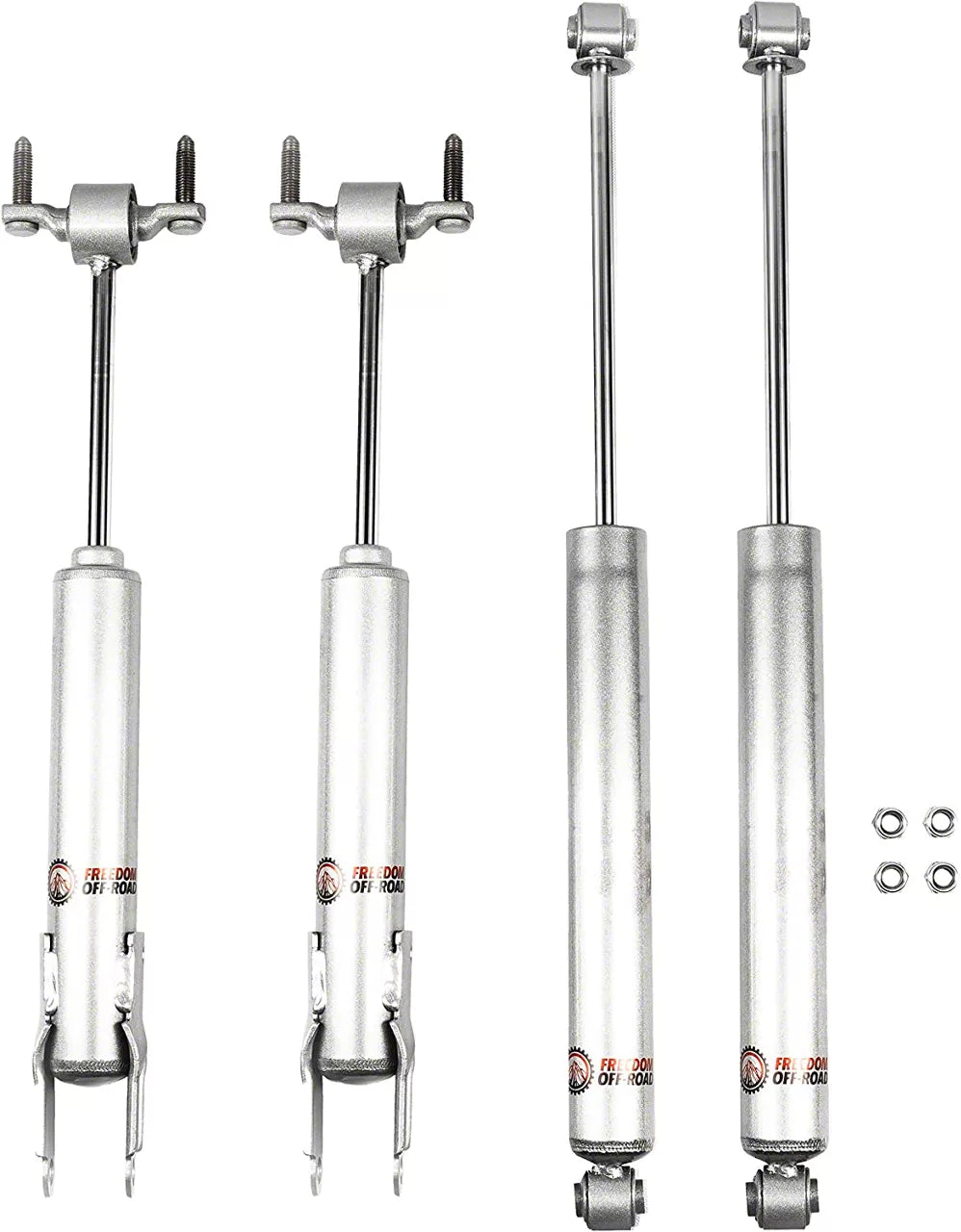 1-4 Inch Lift Extended Nitro Shocks 11-24 Silverado Sierra 2500 HD 3500 HD Freedom Off-Road