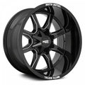 MO970 18X9 8X180 G-BLK MILL SPOKE 1
