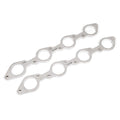 Stainless Works Big Block Ford Flat Tall Oval Port Header 304SS Exhaust Flanges 2-1/4in Primaries