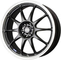 Enkei J10 16x7 5x100/114.3 38mm Offset 72.62mm Bore Dia Matte Black w/ Machined Lip Wheel