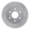 DFC 06-14 Hyundai Entourage Front Right Drilled & Slotted Geoperformance Rotor