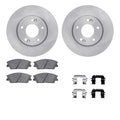 R1 20-25 Hyundai Venue Front Brake Rotor Set w/Optimum OE Pads and Hardware